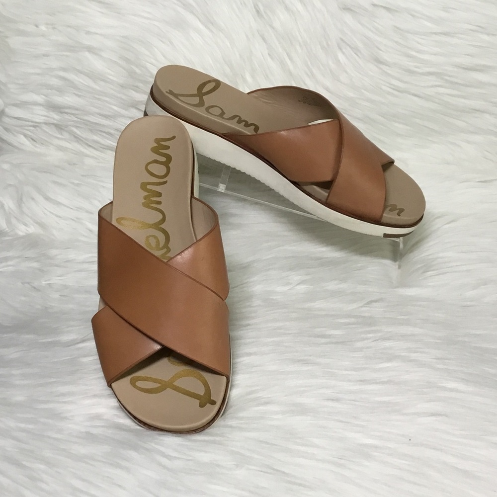 Sam Edelman Audrea Slide Sandals, Natural, 9.5M
